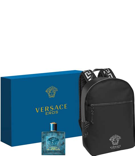 versace backpack with cologne|versace cologne set with backpack.